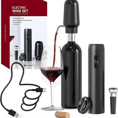 CIRCLE JOY Set Apribottiglie Elettrico 4-in-1